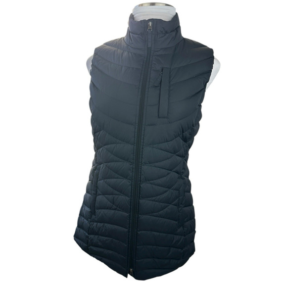 NWT Duluth Women's Cold Faithful Down Tunic Vest Full Zip Puffer in Black Medium - Picture 14 of 15